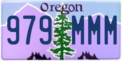 OR license plate 979MMM