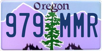 OR license plate 979MMR