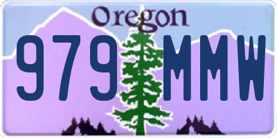 OR license plate 979MMW