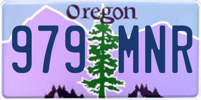 OR license plate 979MNR