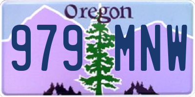 OR license plate 979MNW