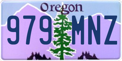 OR license plate 979MNZ