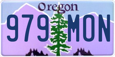 OR license plate 979MON