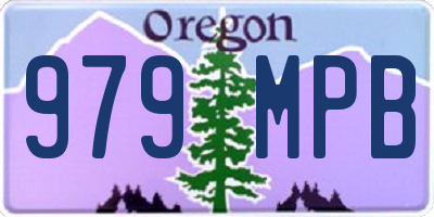 OR license plate 979MPB