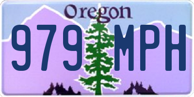 OR license plate 979MPH