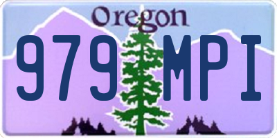 OR license plate 979MPI