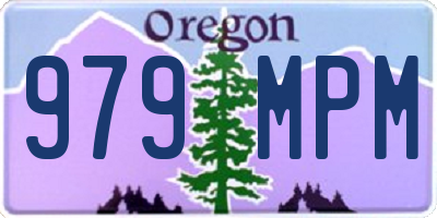 OR license plate 979MPM