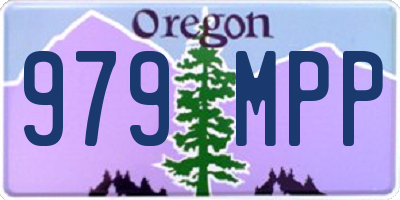 OR license plate 979MPP