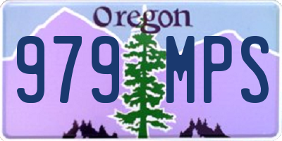 OR license plate 979MPS