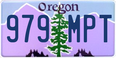 OR license plate 979MPT