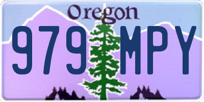 OR license plate 979MPY