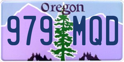 OR license plate 979MQD