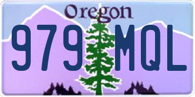 OR license plate 979MQL