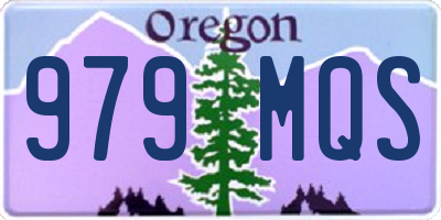 OR license plate 979MQS