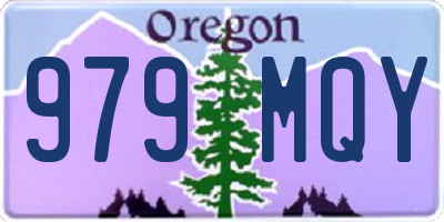 OR license plate 979MQY