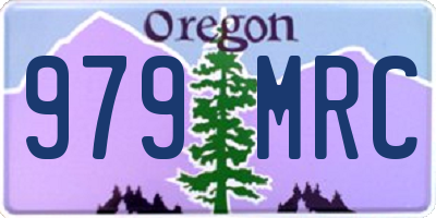 OR license plate 979MRC