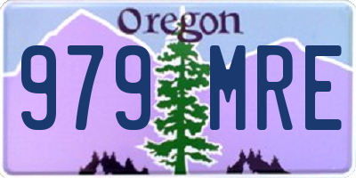 OR license plate 979MRE