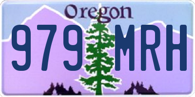 OR license plate 979MRH