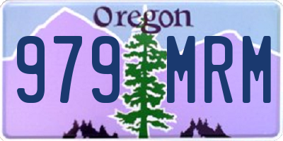 OR license plate 979MRM