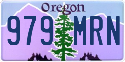 OR license plate 979MRN