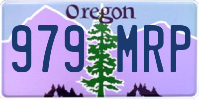 OR license plate 979MRP