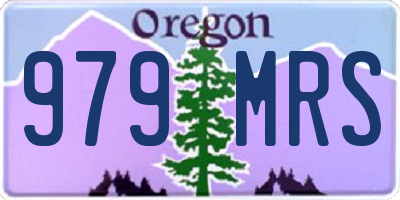 OR license plate 979MRS