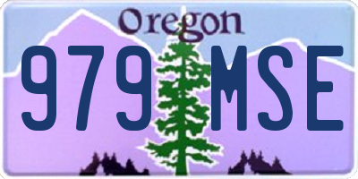 OR license plate 979MSE