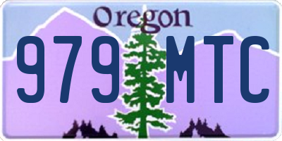 OR license plate 979MTC