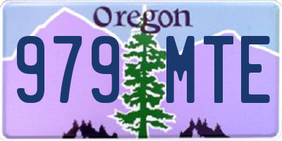 OR license plate 979MTE