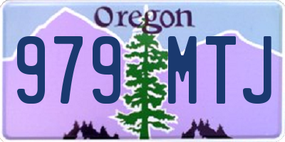 OR license plate 979MTJ