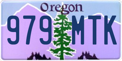 OR license plate 979MTK