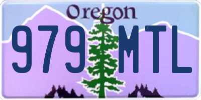 OR license plate 979MTL