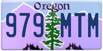 OR license plate 979MTM