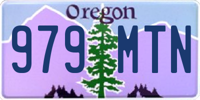 OR license plate 979MTN
