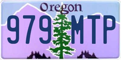 OR license plate 979MTP