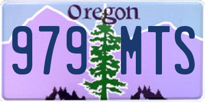 OR license plate 979MTS