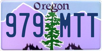 OR license plate 979MTT