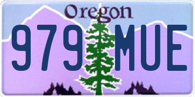 OR license plate 979MUE