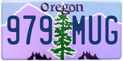OR license plate 979MUG