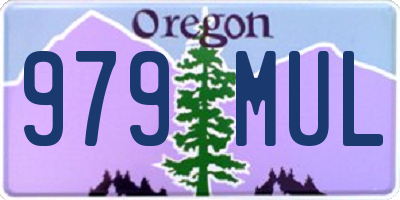 OR license plate 979MUL