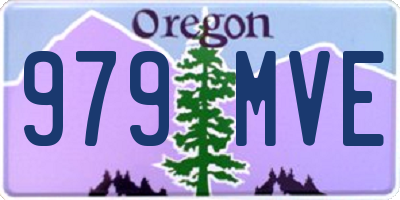 OR license plate 979MVE