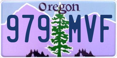 OR license plate 979MVF