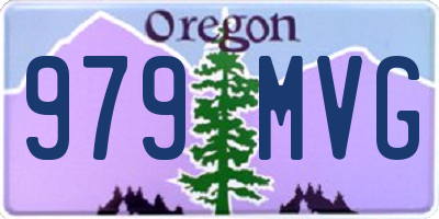 OR license plate 979MVG
