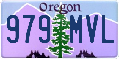 OR license plate 979MVL