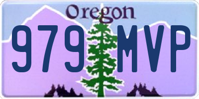 OR license plate 979MVP