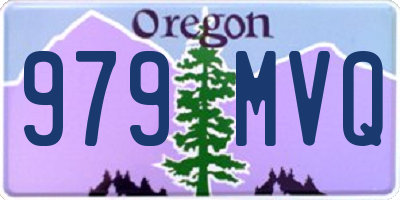 OR license plate 979MVQ