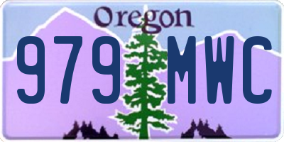 OR license plate 979MWC