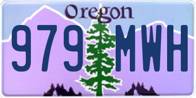 OR license plate 979MWH