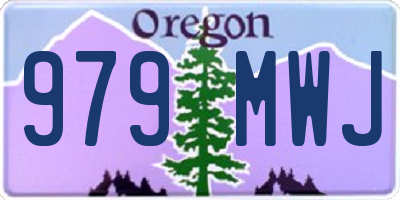 OR license plate 979MWJ