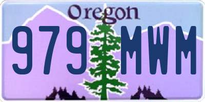 OR license plate 979MWM